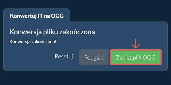 Konwertuj na OGG