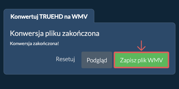 Zapisz plik WMV Konwertuj na WMV