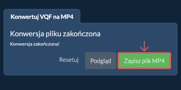 Zapisz plik MP4 Konwertuj na MP4