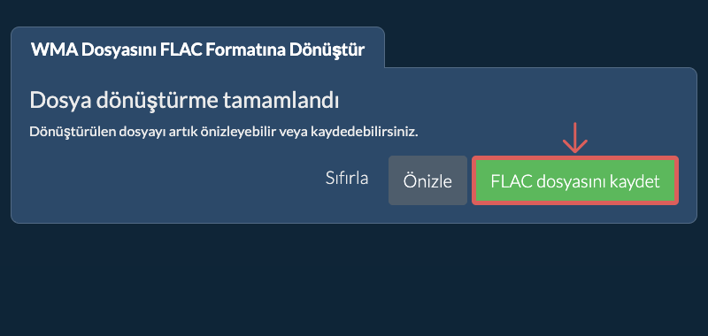 FLAC Olarak Dönüştür