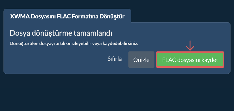 FLAC Olarak Dönüştür
