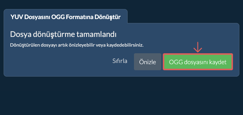 OGG dosyasını kaydet OGG Olarak Dönüştür