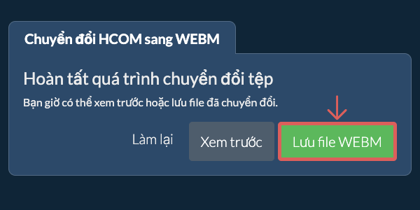 Chuyển đổi thành WEBM