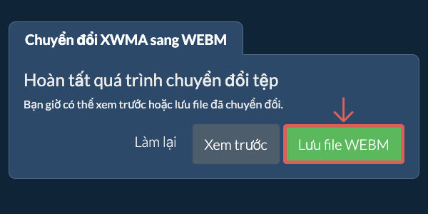 Chuyển đổi thành WEBM