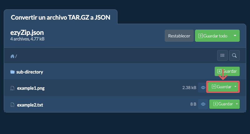 Guardar