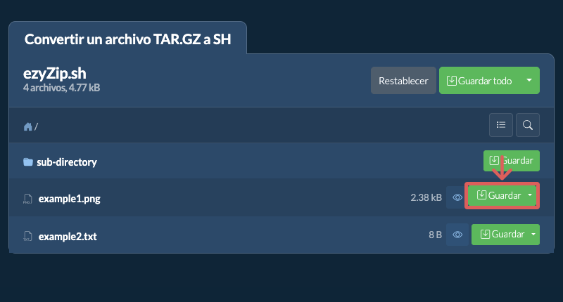 Guardar