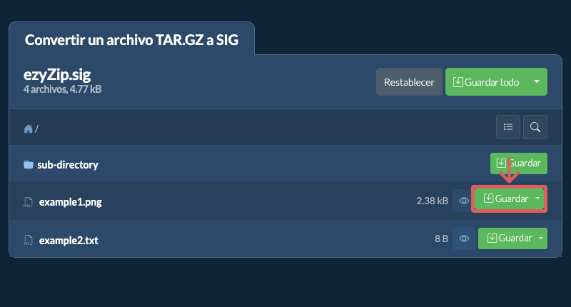 Guardar