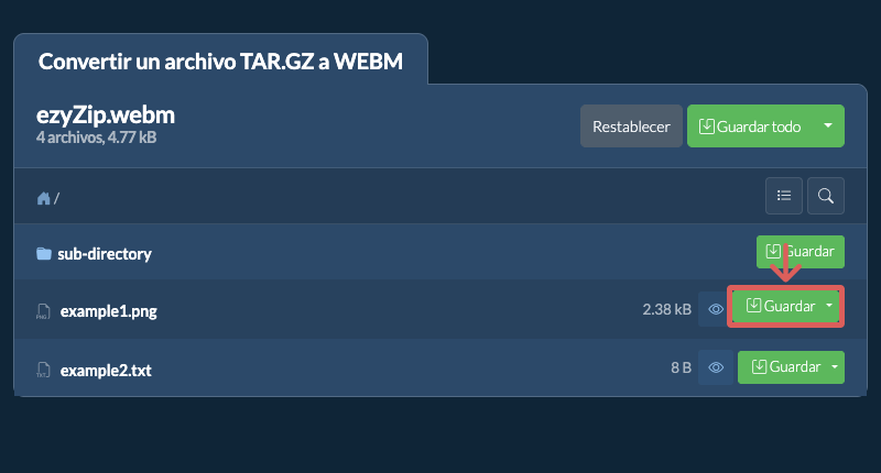 Guardar