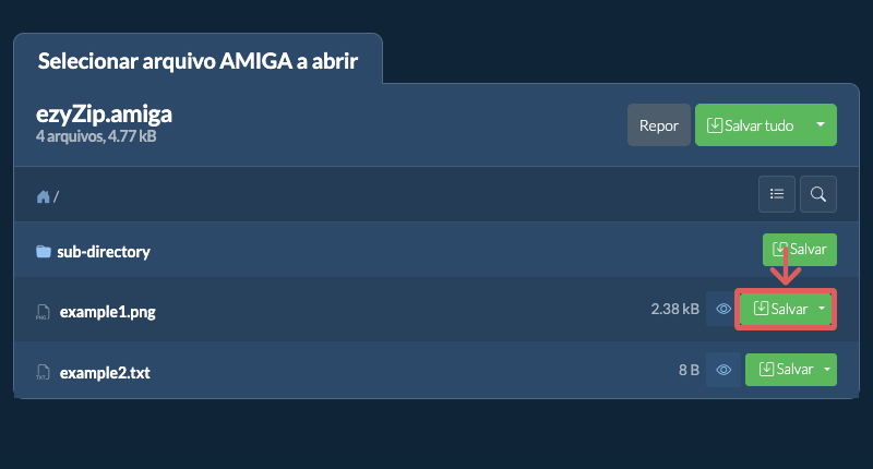 Clique aqui para salvar o arquivo Clique aqui para salvar o arquivo