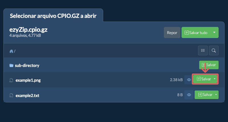 Clique aqui para salvar o arquivo Clique aqui para salvar o arquivo