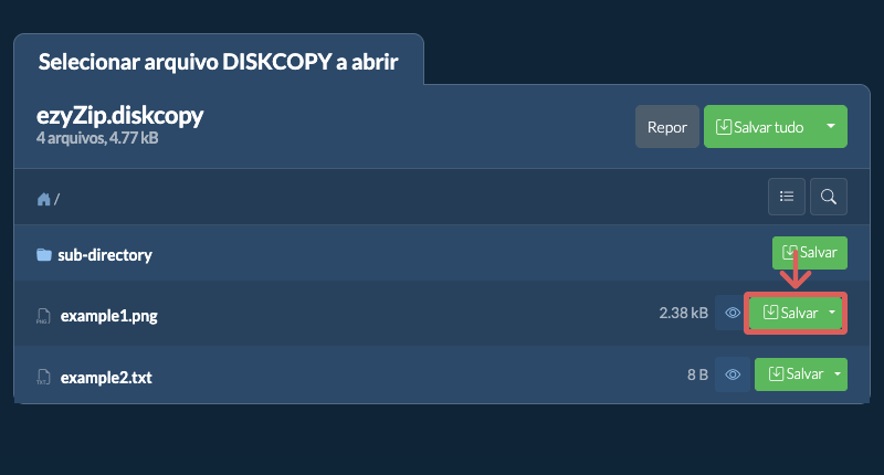 Clique aqui para salvar o arquivo Clique aqui para salvar o arquivo