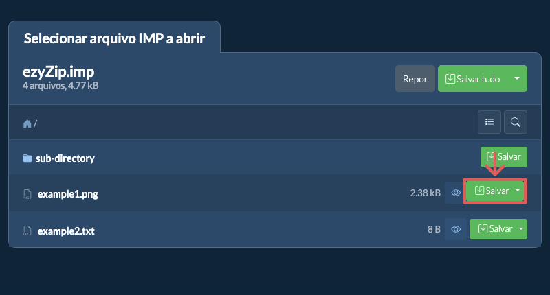 Clique aqui para salvar o arquivo Clique aqui para salvar o arquivo