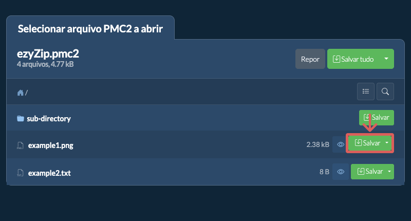 Clique aqui para salvar o arquivo Clique aqui para salvar o arquivo