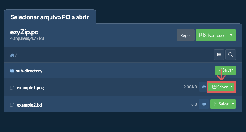 Clique aqui para salvar o arquivo Clique aqui para salvar o arquivo
