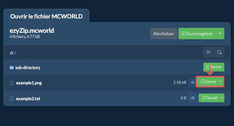 Cliquer ici pour enregistrer le fichier
