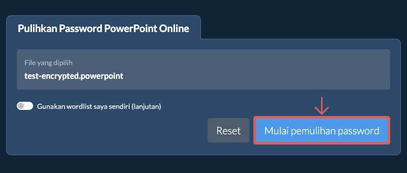 Mulai Pemulihan