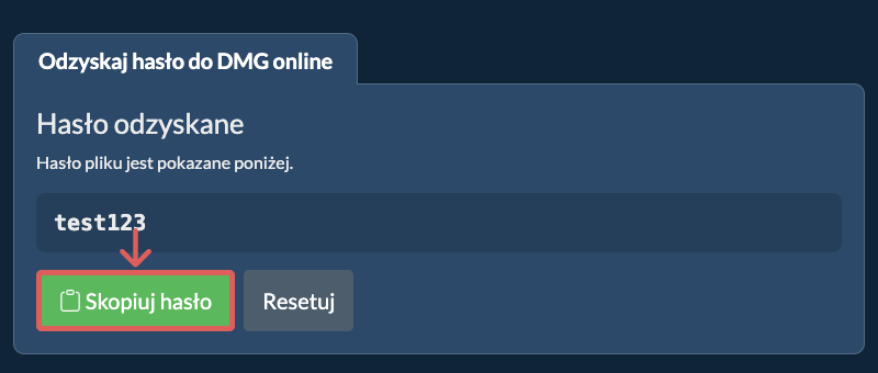 Skopiuj hasło