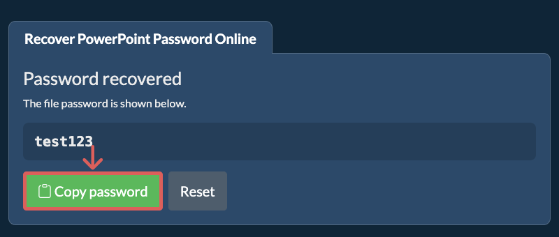 Copy Password