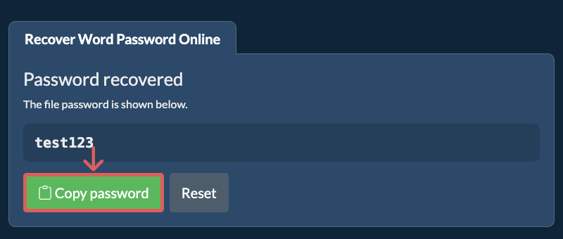 Copy Password