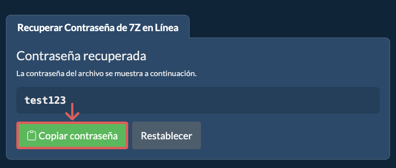 Copiar contraseña
