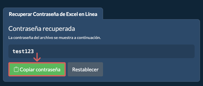 Copiar contraseña