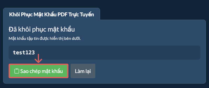 Sao Chép Mật Khẩu