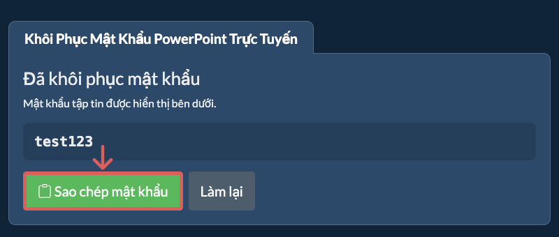 Sao Chép Mật Khẩu