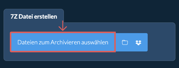 1. 7Z Datei erstellen