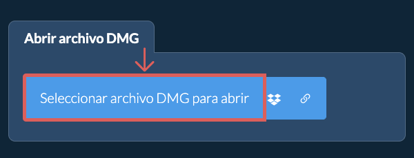 Abrir archivo DMG