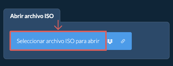 Abrir archivo ISO