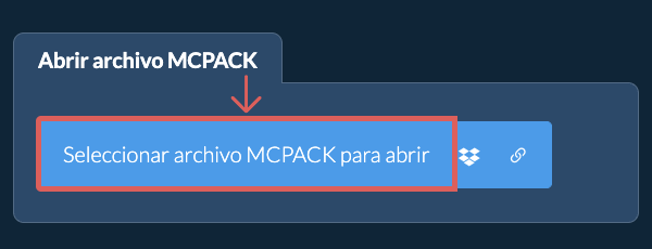 Abrir archivo MCPACK