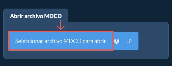 Abrir archivo MDCD