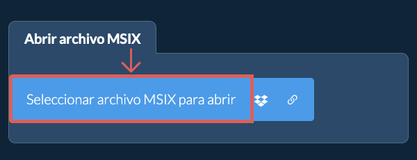 Abrir archivo MSIX