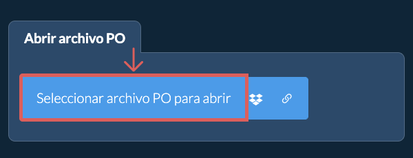 Abrir archivo PO