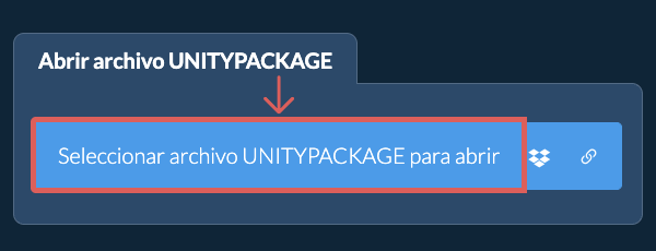 Abrir archivo UNITYPACKAGE