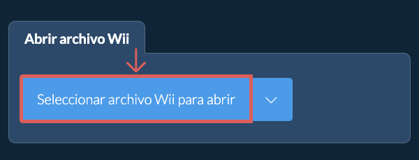Abrir archivo Wii