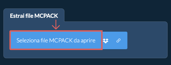 Estrai file MCPACK