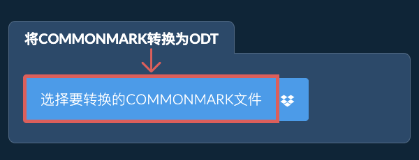 将COMMONMARK转换为ODT