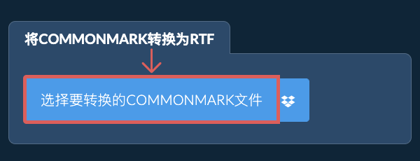 将COMMONMARK转换为RTF