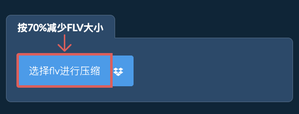 按70%减少flv大小