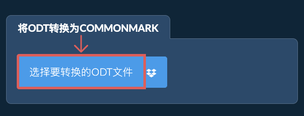 将ODT转换为COMMONMARK