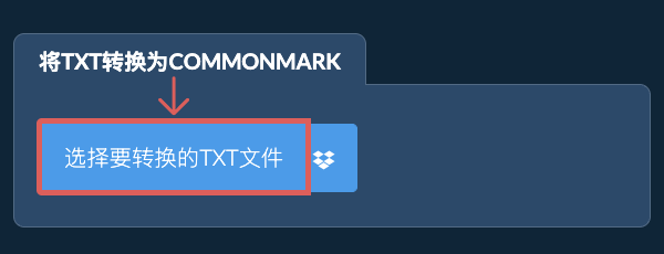将TXT转换为COMMONMARK