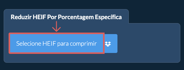 Reduzir Tamanho de HEIF em uma porcentagem específica
