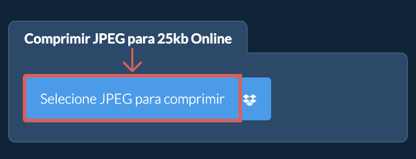 Comprimir JPEG para 25kb Online