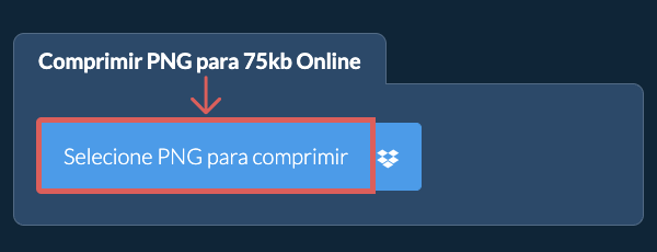 Comprimir PNG para 75kb Online