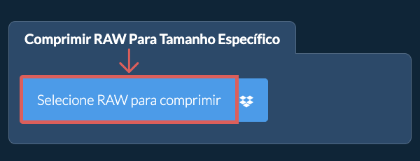 Comprimir RAW para um tamanho específicokb Online