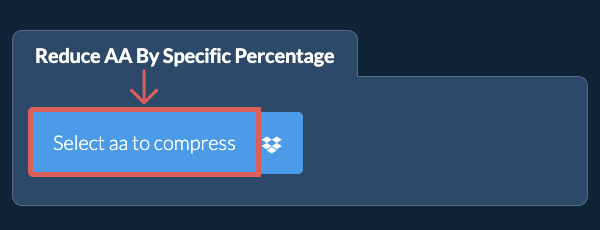 Reduce aa Size By a specific percentage
