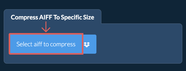 Compress aiff Below a specific size