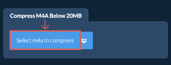 Compress m4a Below 20MB