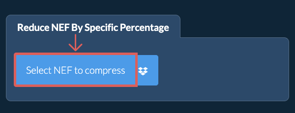 Reduce NEF Size By a specific percentage